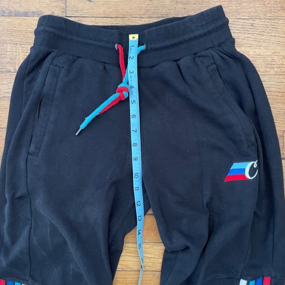 Rare Cookies Striped & Embroidered Sweatpants Sz S - Picture 4 of 11